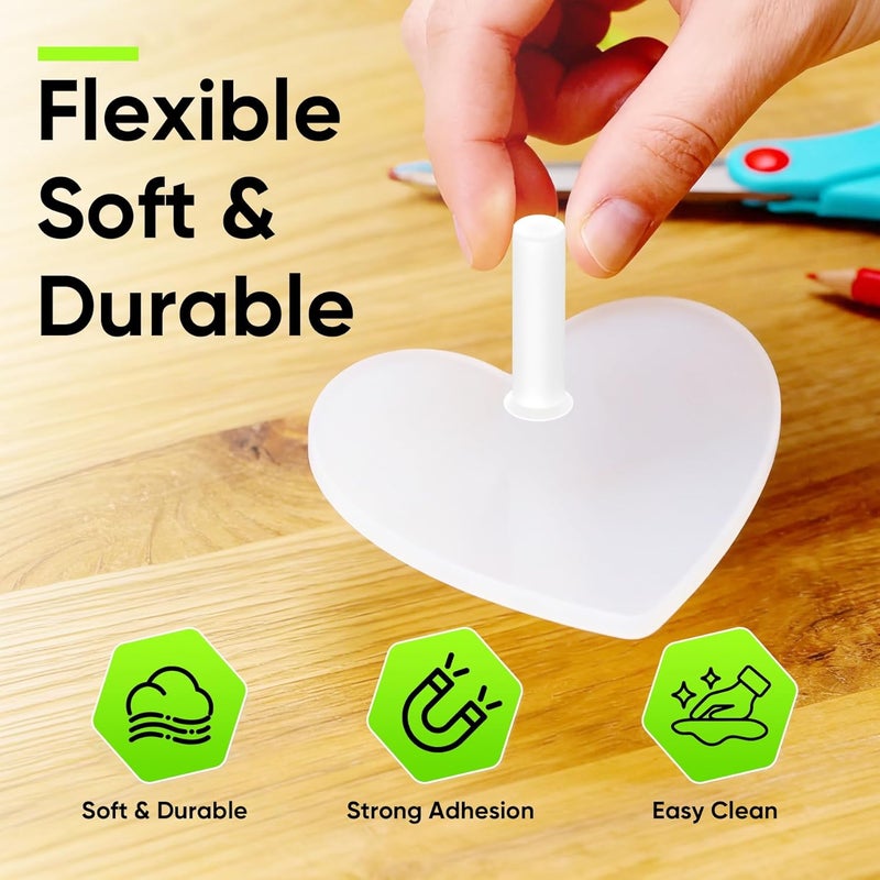 Beesini 5 Sizes Resin Hole Maker 25PCS - Drill-Free Silicone Tools for Epoxy UV Resin Jewelry Pet Tag Keychain DIY Crafts - Image 4
